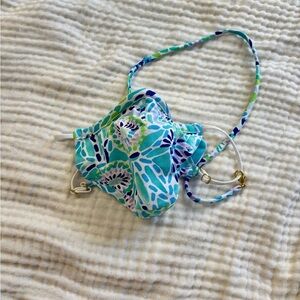 Lilly Pulitzer mask and lanyard